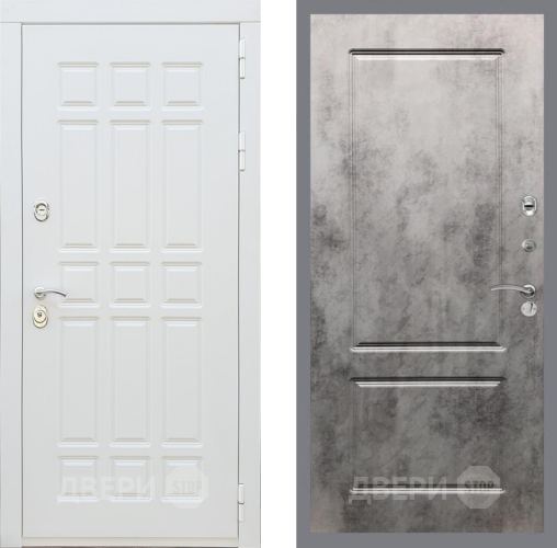 Входная металлическая Дверь Рекс (REX) 8 Силк Сноу FL-117 Бетон темный в Электроуглях