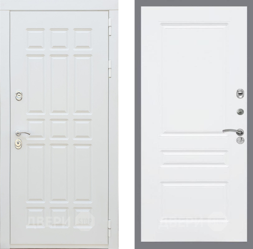 Входная металлическая Дверь Рекс (REX) 8 Силк Сноу FL-243 Силк Сноу в Электроуглях