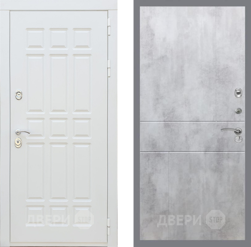 Входная металлическая Дверь Рекс (REX) 8 Силк Сноу FL-290 Бетон светлый в Электроуглях