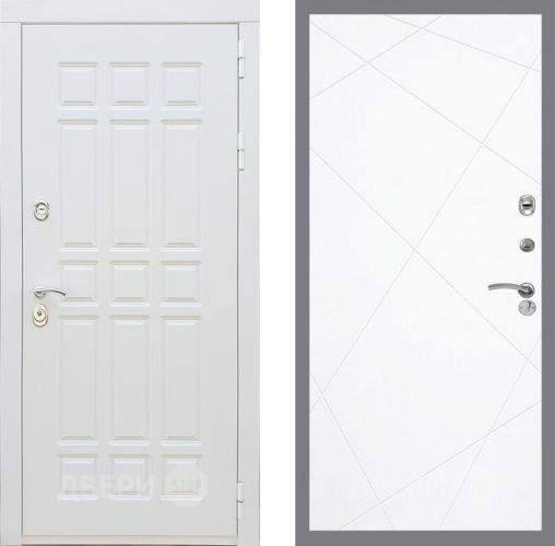 Входная металлическая Дверь Рекс (REX) 8 Силк Сноу FL-291 Силк Сноу в Электроуглях