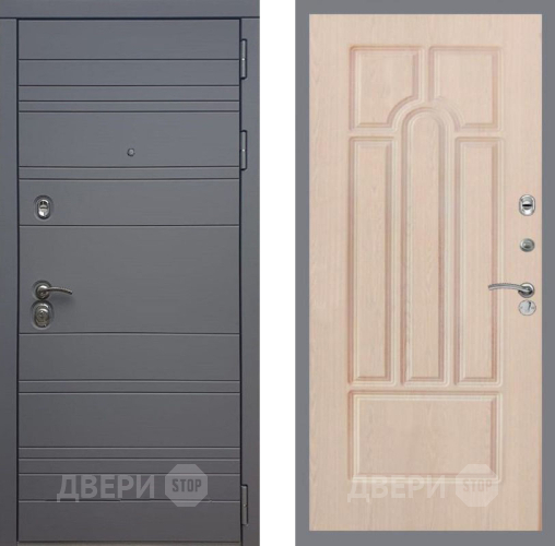 Входная металлическая Дверь Рекс (REX) 14 силк титан FL-58 Беленый дуб в Электроуглях