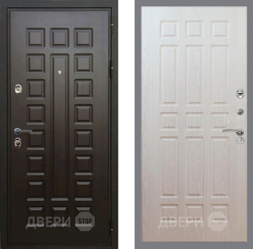 Входная металлическая Дверь Рекс (REX) Премиум 3к FL-33 Беленый дуб в Электроуглях