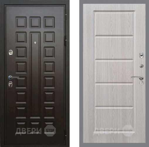Входная металлическая Дверь Рекс (REX) Премиум 3к FL-39 Беленый дуб в Электроуглях