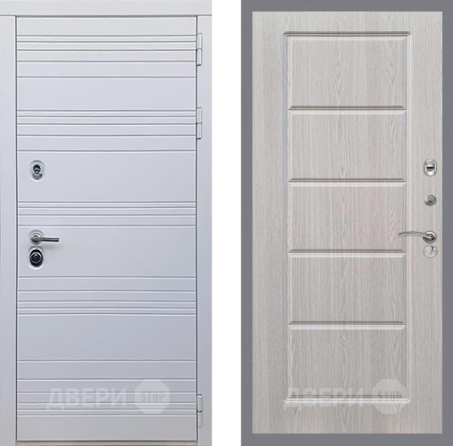 Входная металлическая Дверь Рекс (REX) 14 Силк Сноу FL-39 Беленый дуб в Электроуглях