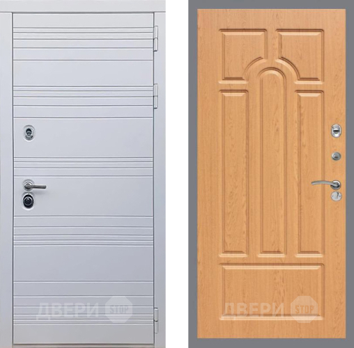 Входная металлическая Дверь Рекс (REX) 14 Силк Сноу FL-58 Дуб в Электроуглях