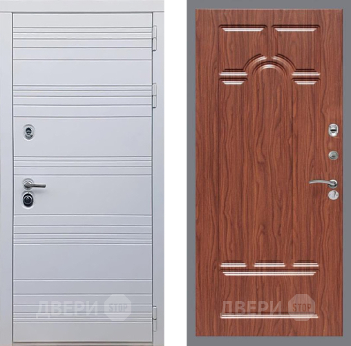 Входная металлическая Дверь Рекс (REX) 14 Силк Сноу FL-58 орех тисненый в Электроуглях