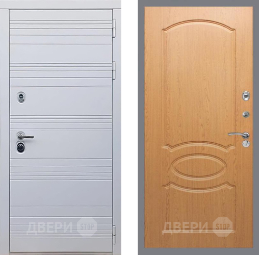 Дверь Рекс (REX) 14 Силк Сноу FL-128 Дуб в Электроуглях