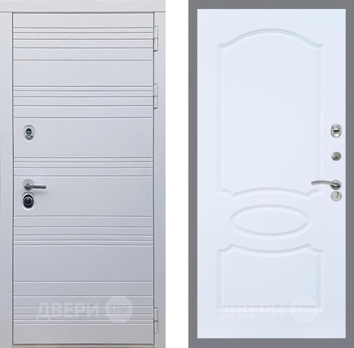 Входная металлическая Дверь Рекс (REX) 14 Силк Сноу FL-128 Силк Сноу в Электроуглях
