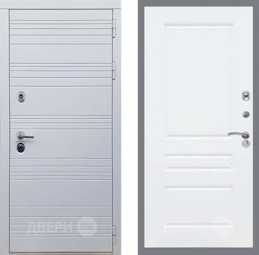 Входная металлическая Дверь Рекс (REX) 14 Силк Сноу FL-243 Силк Сноу в Электроуглях