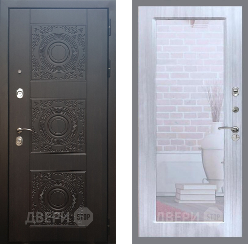 Дверь Рекс (REX) 10 Зеркало Пастораль Сандал белый в Электроуглях