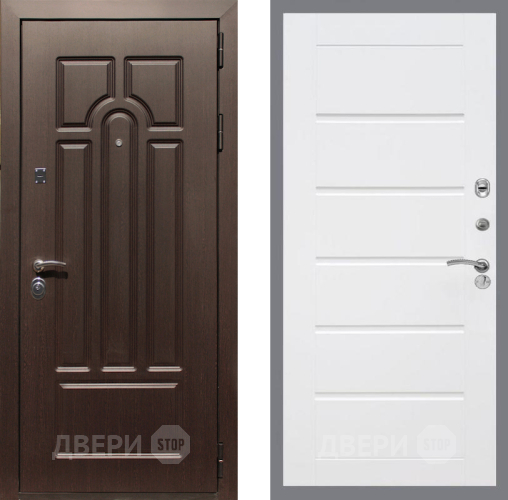 Входная металлическая Дверь Рекс (REX) Эврика Сити Белый ясень в Электроуглях