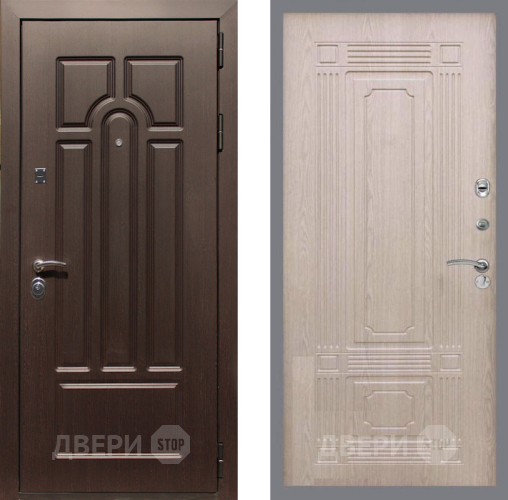 Входная металлическая Дверь Рекс (REX) Эврика FL-2 Беленый дуб в Электроуглях