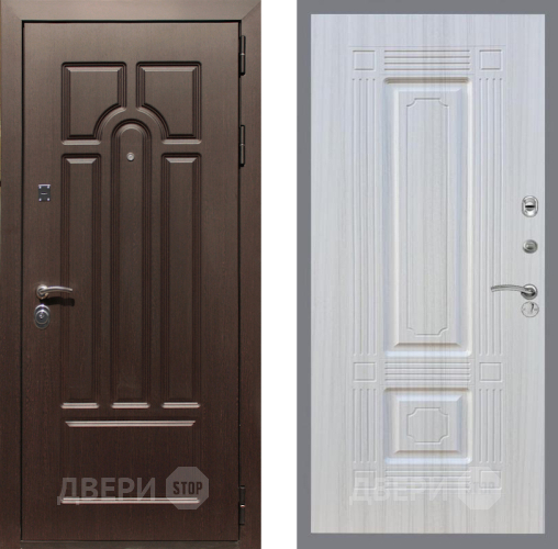 Входная металлическая Дверь Рекс (REX) Эврика FL-2 Сандал белый в Электроуглях