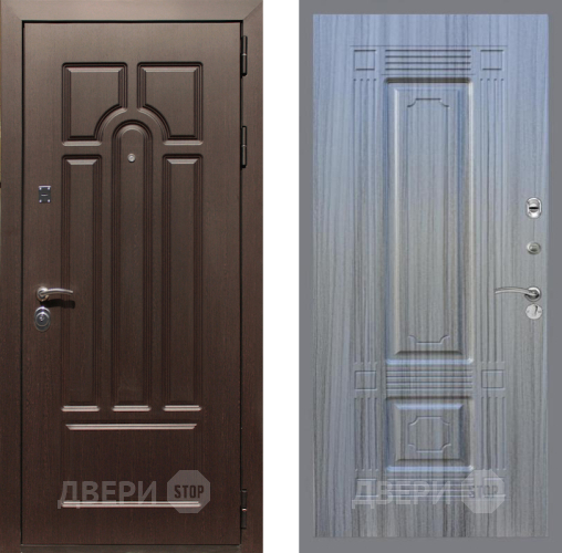 Входная металлическая Дверь Рекс (REX) Эврика FL-2 Сандал грей в Электроуглях