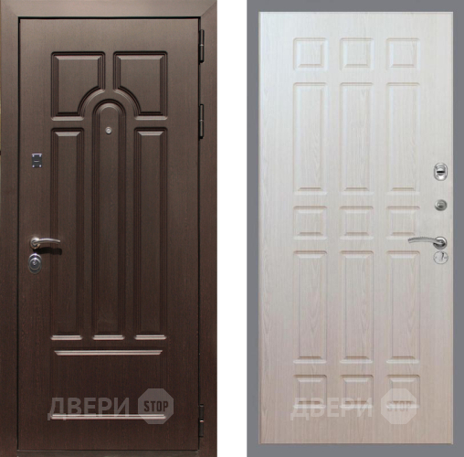 Входная металлическая Дверь Рекс (REX) Эврика FL-33 Беленый дуб в Электроуглях