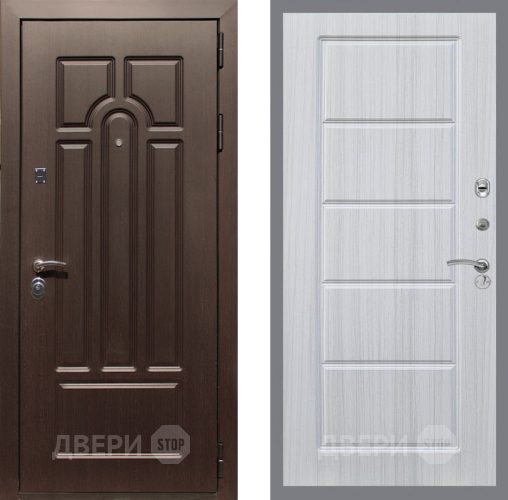 Входная металлическая Дверь Рекс (REX) Эврика FL-39 Сандал белый в Электроуглях