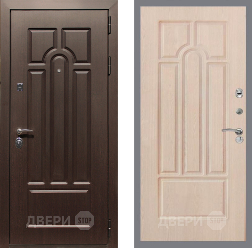 Входная металлическая Дверь Рекс (REX) Эврика FL-58 Беленый дуб в Электроуглях