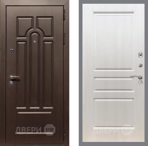 Входная металлическая Дверь Рекс (REX) Эврика FL-243 Лиственница беж в Электроуглях