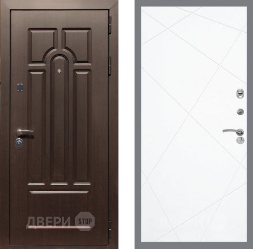 Входная металлическая Дверь Рекс (REX) Эврика FL-291 Силк Сноу в Электроуглях