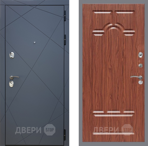 Входная металлическая Дверь Рекс (REX) 13 Силк Титан FL-58 орех тисненый в Электроуглях