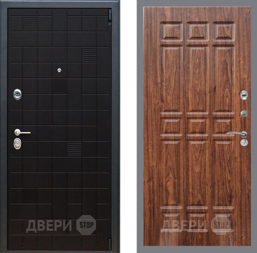 Входная металлическая Дверь Рекс (REX) 12 FL-33 орех тисненый в Электроуглях