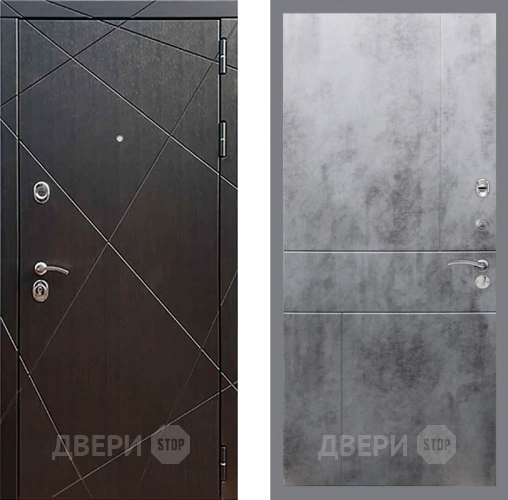 Дверь Рекс (REX) 13 Венге FL-290 Бетон темный в Электроуглях