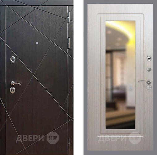 Входная металлическая Дверь Рекс (REX) 13 Венге FLZ-120 Беленый дуб в Электроуглях