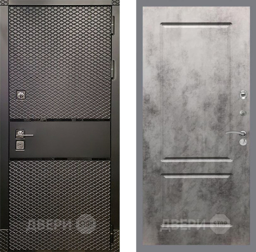 Дверь Рекс (REX) 15 Черный Кварц FL-117 Бетон темный в Электроуглях