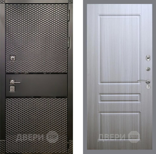 Входная металлическая Дверь Рекс (REX) 15 Черный Кварц FL-243 Сандал белый в Электроуглях