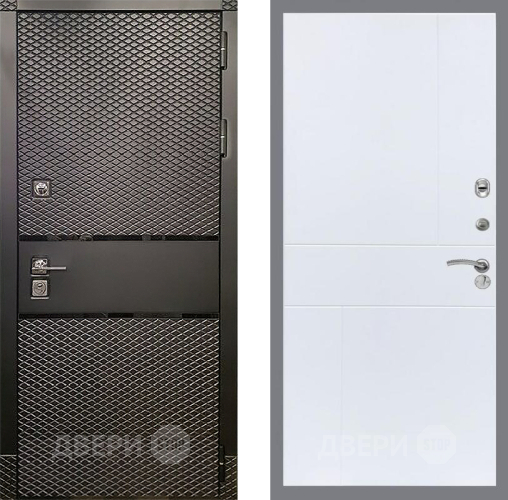 Входная металлическая Дверь Рекс (REX) 15 Черный Кварц FL-290 Силк Сноу в Электроуглях