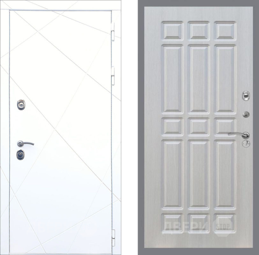 Входная металлическая Дверь Рекс (REX) 13 Силк Сноу FL-33 Лиственница беж в Электроуглях