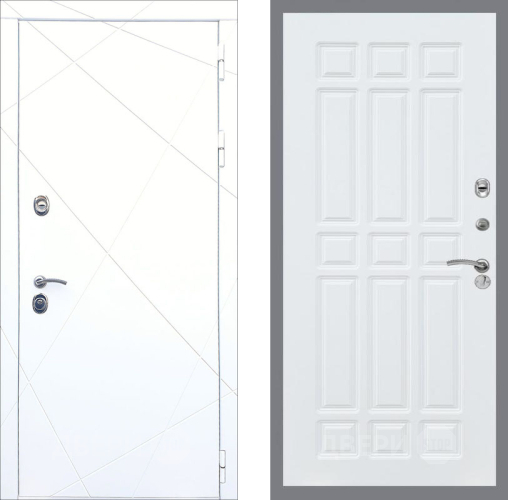 Входная металлическая Дверь Рекс (REX) 13 Силк Сноу FL-33 Силк Сноу в Электроуглях