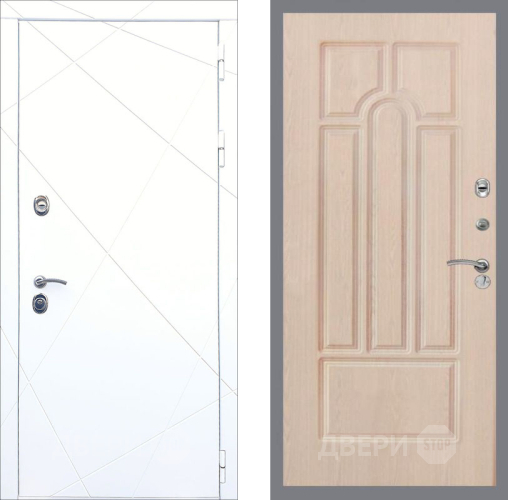 Входная металлическая Дверь Рекс (REX) 13 Силк Сноу FL-58 Беленый дуб в Электроуглях