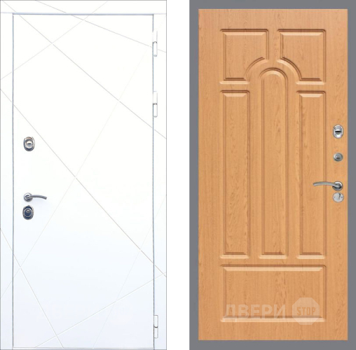 Входная металлическая Дверь Рекс (REX) 13 Силк Сноу FL-58 Дуб в Электроуглях