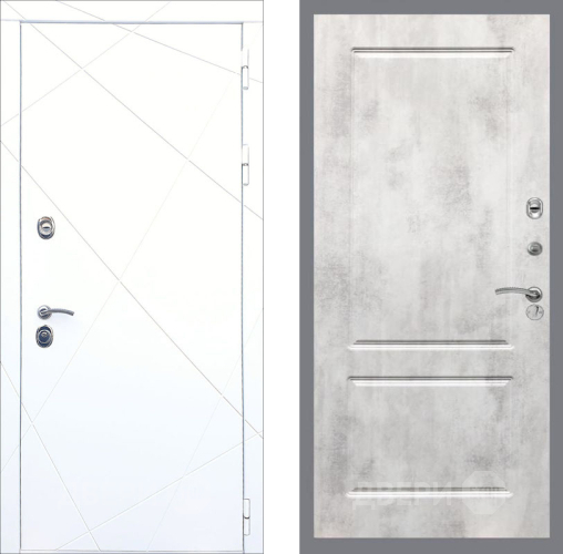 Входная металлическая Дверь Рекс (REX) 13 Силк Сноу FL-117 Бетон светлый в Электроуглях