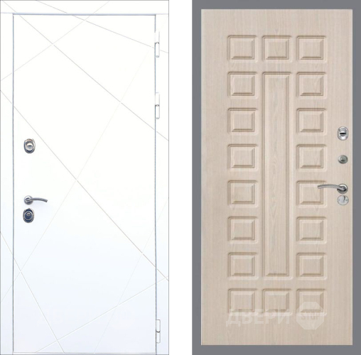 Входная металлическая Дверь Рекс (REX) 13 Силк Сноу FL-183 Беленый дуб в Электроуглях