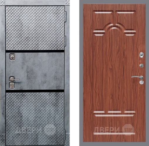 Дверь Рекс (REX) 15 Бетон Темный FL-58 орех тисненый в Электроуглях