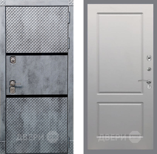 Входная металлическая Дверь Рекс (REX) 15 Бетон Темный FL-117 Грей софт в Электроуглях