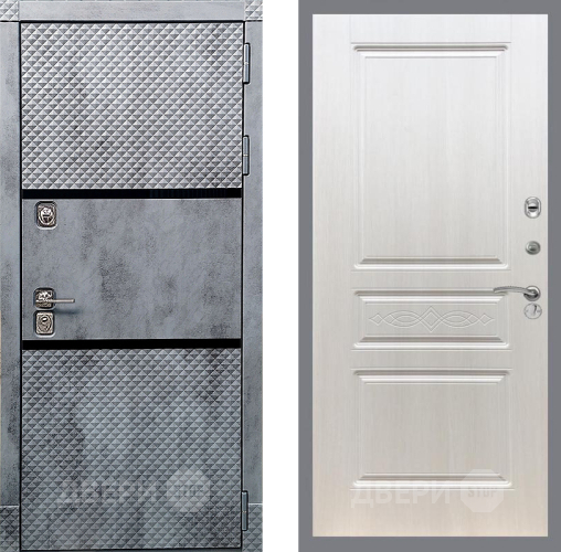 Входная металлическая Дверь Рекс (REX) 15 Бетон Темный FL-243 Лиственница беж в Электроуглях