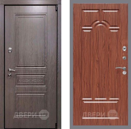 Входная металлическая Дверь Рекс (REX) Премиум-S FL-58 орех тисненый в Электроуглях