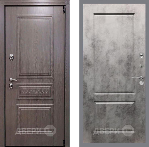 Входная металлическая Дверь Рекс (REX) Премиум-S FL-117 Бетон темный в Электроуглях