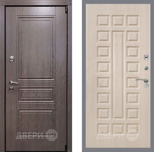 Входная металлическая Дверь Рекс (REX) Премиум-S FL-183 Беленый дуб в Электроуглях