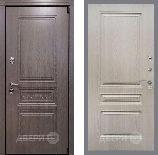 Входная металлическая Дверь Рекс (REX) Премиум-S FL-243 Беленый дуб в Электроуглях