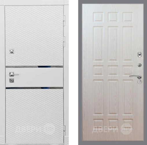 Входная металлическая Дверь Рекс (REX) 15 Силк Сноу FL-33 Беленый дуб в Электроуглях