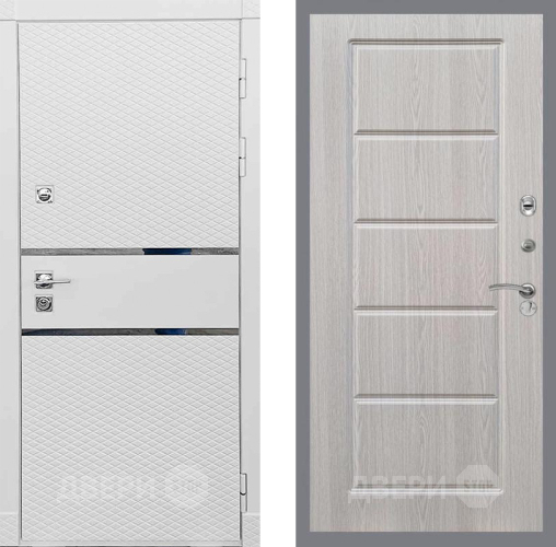 Входная металлическая Дверь Рекс (REX) 15 Силк Сноу FL-39 Беленый дуб в Электроуглях