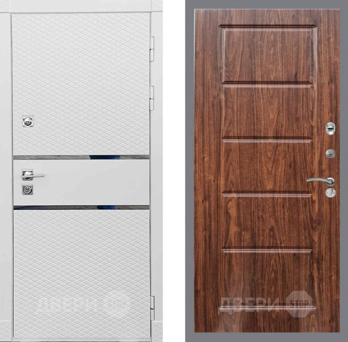 Входная металлическая Дверь Рекс (REX) 15 Силк Сноу FL-39 орех тисненый в Электроуглях