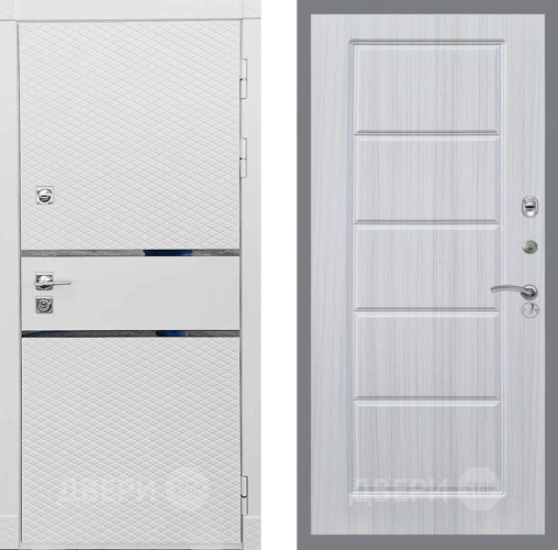 Входная металлическая Дверь Рекс (REX) 15 Силк Сноу FL-39 Сандал белый в Электроуглях