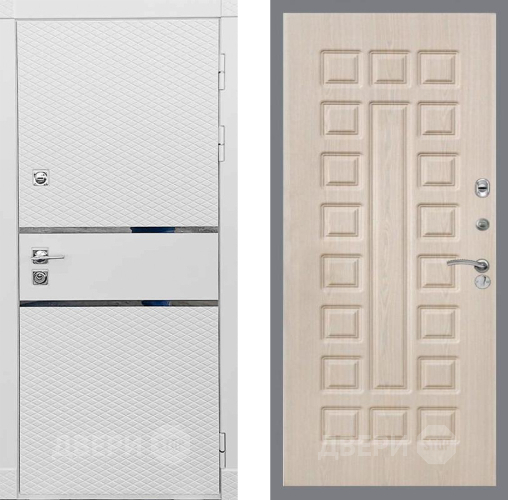 Входная металлическая Дверь Рекс (REX) 15 Силк Сноу FL-183 Беленый дуб в Электроуглях