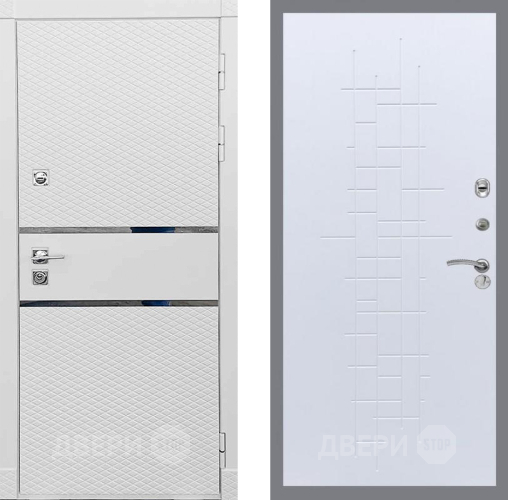 Входная металлическая Дверь Рекс (REX) 15 Силк Сноу FL-289 Белый ясень в Электроуглях