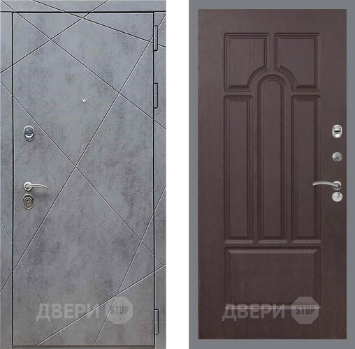 Входная металлическая Дверь Рекс (REX) 13 Бетон Темный FL-58 Венге в Электроуглях